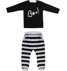 Resim Wogi Erkek Bebek 2 Li Çizgili Pijama Takımı 