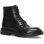 Resim İnci İnci Mınsk Siyah Erkek Hakiki Deri Klasik Bot 