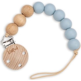 Resim Kidful Emzik Askısı - Dusty Blue Beyaz - Mavi 