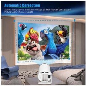 Resim Heaven House Taşınabilir Projeksiyon Cihazı Projektör Cihazı Mini Projeksiyon 4k Projeksiyon Cihazı 