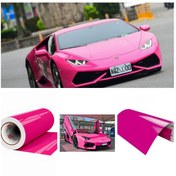 Resim Pembe Renk Dayanıklı Araç Motor Mobilya Folyosu 126cm X 200 Cm 