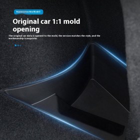 Resim For Tesla Model 3/ Y için Bagaj Depolama Düzenleyici - Dayanıklı Plastik Çoklu Bölme Tasarımı ile Güvenli Kilitler, Siyah ve Mavi Detaylar - Bagaj, Kargo Kapasitesi Arttırma, Araç Özelleştirme, Şık Görünüm, Yüksek Kaliteli İnşaat 