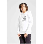 Resim Perfection Logo Baskılı Unisex Çocuk Kapüşonlu Beyaz Sweatshirt 