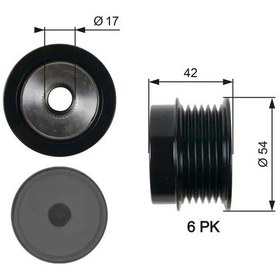 Resim Gates Oap7035 Alternator Kasnagi 1204151 1204175 55564350 