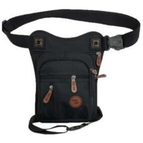 Resim Seventeen Kanvas Kumaş Çok Gözlü Bel Bacak Omuz Göğüs Motorcu Çantası 