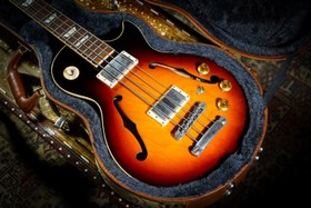 Resim Gibson Memphis ES-Les Paul Bass 2015 Bas Gitar - Faded Dark Burst (2.El) 