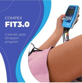 Resim Compex Compex Fit3.0 4kanallı Şarjlı Kas Geliştirme Cihazı 
