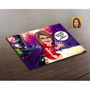 Resim Kişiye Özel Kız Çocuk Kolay Yetişmiyor Karikatürlü Ahşap Puzzle-3 