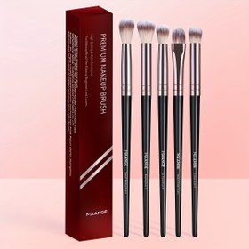 Resim MAANGE 5 adet Göz Makyaj Fırçası Göz Farı Fırçası Kaş Fırçası Dudak Fırçası Taşınabilir Makyaj Aracı Seti Göz Makyajı Günlük Seyahat Kadınlar İçin Hediye Sevgililer Günü Anneler Günü 