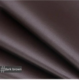 Resim 250x137 Cm Deri Onarım Yama Kanepe Kendinden Yapışkanlı Sopa Tamir Deri Pu Dark Brown 100x137cm 