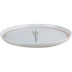 Resim Porland Botanical Serisi 21cm Düz Tabak Desen2 beyaz 