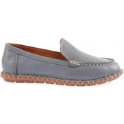 Resim Dgn 603-23y Kadin Dikiş Detayli Loafer Ayakkabi 603-2109-R0884 Koyu Mavi 