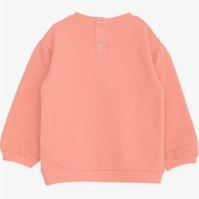 Resim Breeze Kız Çocuk Sweatshirt Unıcorn Baskılı 9 Ay 3 Yaş, Somon Somon 