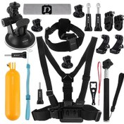 Resim Puluz Pkt18 20'si 1 Arada Go Pro Aksesuarları Gopro İçin Toplam Ultimate Combo Kit 
