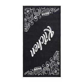 Resim Nuvomon Kitchen Mutfak Halısı - Siyah - 80x150 cm 