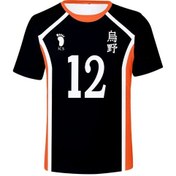 Resim Snapbuy Anime Haikyuu Hinata Shoyo Karasuno Erkek Tişört Voleybol Forması Kageyama Tobiobejerkek Bej 