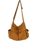 Resim Unisex Büyük Kapasiteli Sırt Çantası - Günlük Kullanım İçin Moda Çanta Kahverengi Kahverengi 