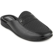 Resim Muya Lengva 35410 Erkek Klasik Terlik Siyah Siyah 