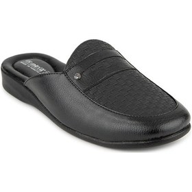 Resim Muya Lengva 35410 Erkek Klasik Terlik Siyah Siyah 