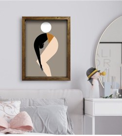 Resim Bk Gift Yatak Odası Konseptli Doğal Masif Ahşap Çerçeveli Tablo-1 (551112874) 