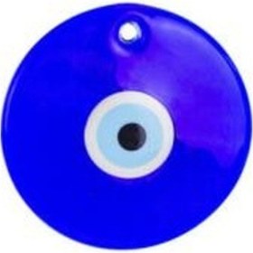 Resim Cam Nazar Boncuğu Delikli Çap 22 Cm 