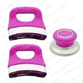 Resim Tencere Tava ve Sahan Uygun Sap Kulp Tutamak Kulbu Seti 3lü Fuşya 