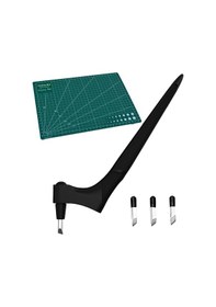 Resim Craft Kesme Aletleri Craft Bıçakları, 15 /30 /45 360 Derece Dönen Bıçaklı Craft, Hobi Scrapbooking, Stencil İçin Gravür Tahtalı Kesme Aleti Siyah 