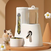 Resim Hamsterler için özel olarak tasarlanmış, altın hamsterler için uygun, pil gerektirmeyen, 2'si 1 arada besleme ve içme şişesi 
