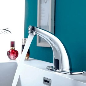 Resim Fleko Tek Çıkışlı Krom Fotoselli Sensörlü Lavabo Bataryası 