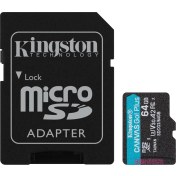 Resim Kingston SDCG3-64GB 64GB microSDXC Canvas Go Plus 170R A2 U3 V30 Card + ADP Hafıza Kartı 