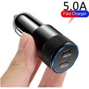 Resim Prestigegoods Usb Araç Şarj Cihazı 60w Qc 4.0-qc3.0-qc Scp 5a Pd Tip C Cep Telefonu Şarj İçin Hızlı Şarj 