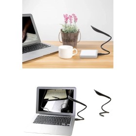 Resim USB Girişli Esnek 3 Seviye Dokunmatik USB LED Masa Çalışma Kitap Okuma Lambası Pc Gece Lambası 