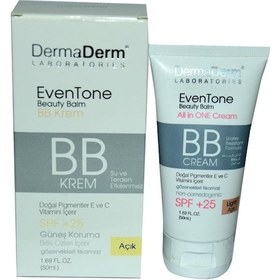 Resim Dermaderm Light Açık Ton Even Tone Beauty Balm Doğal BB Krem 50 ML 