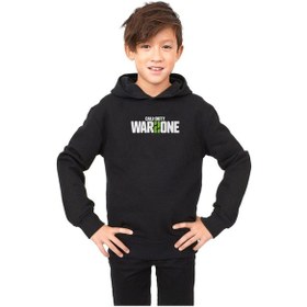 Resim Call Of Duty Warzone 2 Siyah Çocuk 3ip Kapşonlu 001 Siyah 