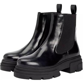Resim Tommy Hilfiger Kadın Kalın Tabanlı Chelsea Bot - Siyah-10351 Triple Black 
