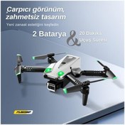 Resim piha S125 Mini Drone 2 Batarya Ile 20 Dakika Uçuş Süresi Wi-Fı 720P Hd Çift Kameralı drone 