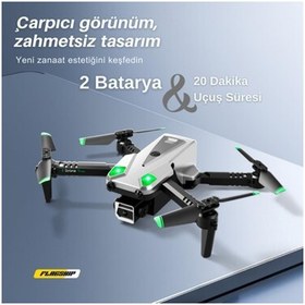 Resim piha S125 Mini Drone 2 Batarya Ile 20 Dakika Uçuş Süresi Wi-Fı 720P Hd Çift Kameralı drone 