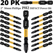 Resim KEZHIDE 5/10/20 adet 50mm/2" PHILLIPS PH2 Darbe Vidası Matkap Ucu, Plastik Ürünler, Ahşap Ürünler, Ev, Fabrika, Ofis vb. Metal Ürünler, Sarı/Siyah 