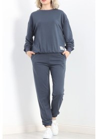 Resim Armalı Eşofman Takımı Antrasit 