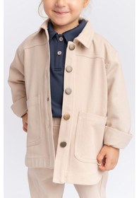 Resim Oliven The Kid Oliventhekid Unisex Gabardin Ceket Bej Bej 