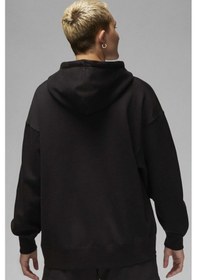 Resim Nike Jordan Flight Full Zip Oversize Hoodie Kadın Oversize Kapüşonlu Sweatshirt Siyah Siyah 