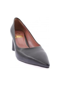 Resim Dgn 360 Sivri Burun Parmak Dekolteli Kısa Topuklu Ayakkabı 360-1918-R4595 Siyah 