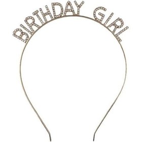 Resim Taç Metal Taşlı Birthday Girl Yazılı Gold-altın Renkli Lüks Doğum Günü Tacı Diğer 
