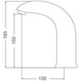 Resim Gms Ft012 Tek Girişli Fotoselli Sensörlü Lavabo Musluk Bataryası 