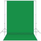 Resim Pazly 1.8x3m Polyester-pamuklu Stüdyo Fon Perdesi, Yeşil, 6x10ft, Fotoğraf Ve Video Çekimleri İçin 