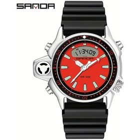 Resim Oldfriend Sanda Erkek Spor Saati Su Gecirmez Cok Fonksiyonlu Digital Kirmizi Siyah Kadran Diğer 