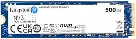 Resim Kingston NV3 500GB PCI-Express 4.0 5000/3000 MB/s M.2 SSD Bellek SNV3S/500G 