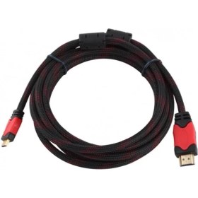 Resim Concord HDMI Kablo 1.5 Metre Ses ve Görüntü Aktarım Kablosu - Siyah/kırmızı 
