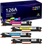 Resim HP CE310A CE311A CE312A CE313A Toner Color Pro CP1025 CP1025nw CP1025, MFP M177fw M176n SET 