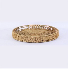 Resim Lantana 35x5 Cm. Rattan Tepsi Bej 